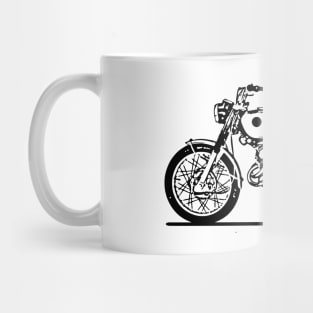 Scrambler 305 Bike Sketch Art Mug